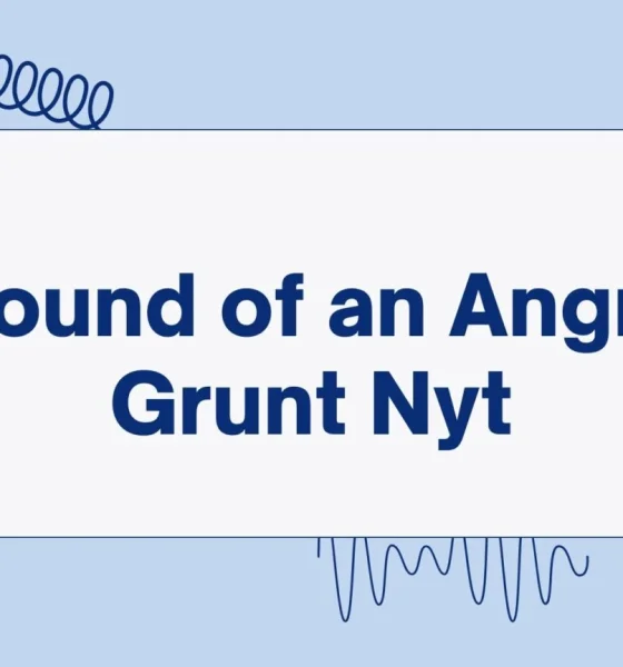 The Sound of an Angry Grunt: What It Signifies